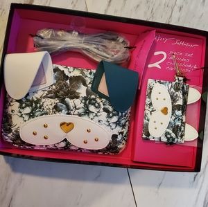 Betsey Johnson Dog Crossbody & Card Case Set